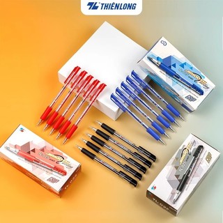Combo 5/10/20 Bút bi Thiên Long TL-025 ngòi 0.8mm, bút viết nét mượt trơn, có tấm đệm mềm giúp cầm êm chắc tay