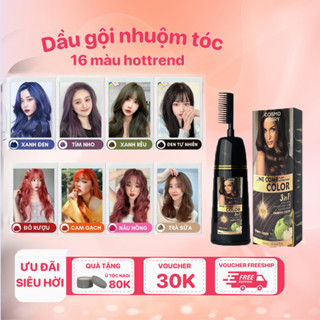  Dầu gội phủ bạc thảo dược COSMO Nhuộm tóc tự nhiên an toàn cho da đầu dung tích 300ml 