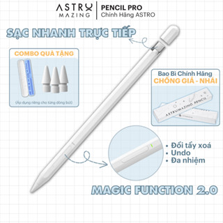 [Kho HN-HCM] Bút Stylus AstroMazing Pencil Pro cảm ứng chống chạm nhầm vẽ nét thanh đậm dành cho iPad