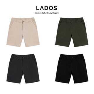 Quần Short Kaki Nam cao cấp LADOS-4175 nút gài lưng chun co giãn thoải mái, form basic dễ phối đồ