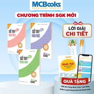 Sách - combo sổ tay all in one thpt 2025 môn ngữ văn - tiếng anh - hóa học