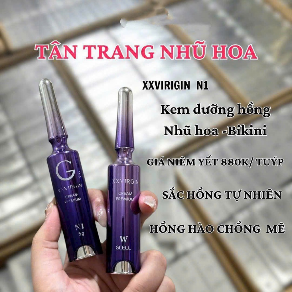 Kem Hồng Nhũ Hoa, Cobe, Sáng Nach Ben Mong GCELL XXVIRGIN size 5g (Chính Hãng)