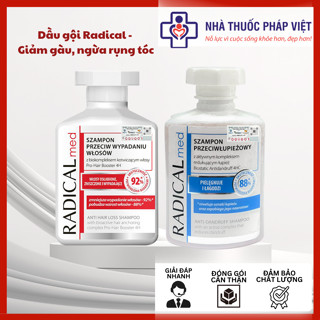Dầu Gội Radical Đỏ Ngăn Ngừa Rụng Tóc Hiệu Quả, Dầu Gội Radical Med Anti-Hair Loss Shampoo 300ml