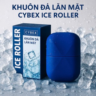 Khuôn Đá Lăn Massage Mặt CYBEX ICE ROLLER SILICON Cao Cấp - Dụng Cụ Chườm Đá Hỗ Trợ Làm Đẹp Da Mặt