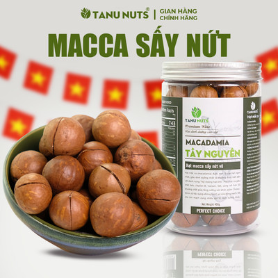 Hạt macca sấy nứt TANU NUTS mắc ca Tây Nguyên ngũ cốc dinh dưỡng cho bà bầu, ăn kiêng, giảm cân