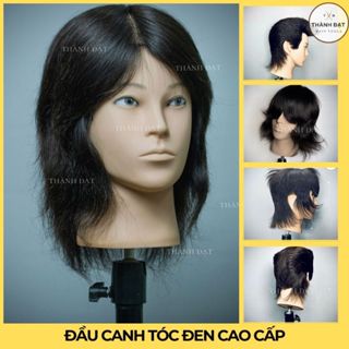  Đầu ma nơ canh nam cao cấp học tóc tóc dài thật có thể uốn sấy tạo kiểu. Đầu manocanh nam chuyên cắt hình khối 