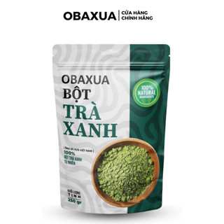 Bột Trà Xanh Đắp Mặt Nạ Obaxua nguyên chất túi 250g, 500g - Giúp bóc bã nhờn, ngừa mụn, mờ thâm