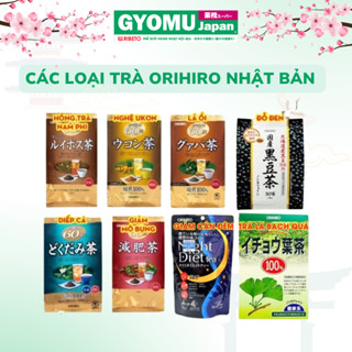 Các loại trà Orihiro Nhật Bản, Trà lá ổi, diếp cá, trà nghệ, trà giảm cân genpi - Hàng nội địa Nhật