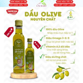  Dầu ăn dặm cho bé Dầu Oliu nguyên chất Thuyền Xưa ăn dặm cho con chai 65ml và chai 250ml 
