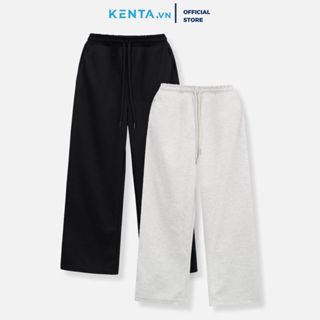 Quần Thun Ống Suông Nam Nữ Nỉ 2 Da KENTA  Form Regular QTD0020