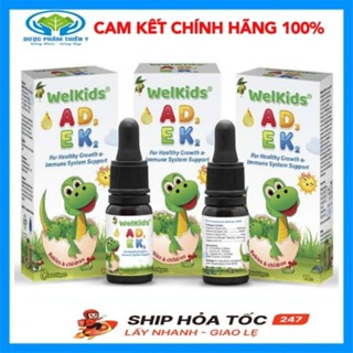 [Date 2027] WelKids ADEK tinh khiết bổ sung vitamin A,E và D3 K2 MK7 tan trong dầu olive hữu cơ