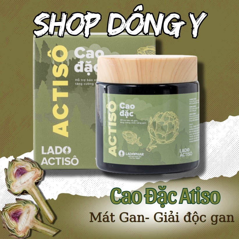 Cao Đặc Atiso LADOPHAR 120g – Chiết Xuất Lá Atiso Hữu Cơ – Hỗ Trợ Giải Độc Gan, Mát Gan, Tăng Cường 