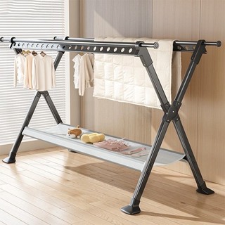  Giàn Phơi Quần Áo Thông Minh Sào Phơi Quần Áo Nhôm Gấp Gọn Với 40 lỗ sấy độc lập và lưới sấy 