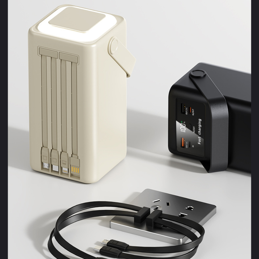 Sạc Dự Phòng 80.000mAh, Trạm Sạc Tích Điện Hỗ trợ sạc nhanh 22,5W, 4 đầu ra tích hợp đèn | BigBuy360 - bigbuy360.vn