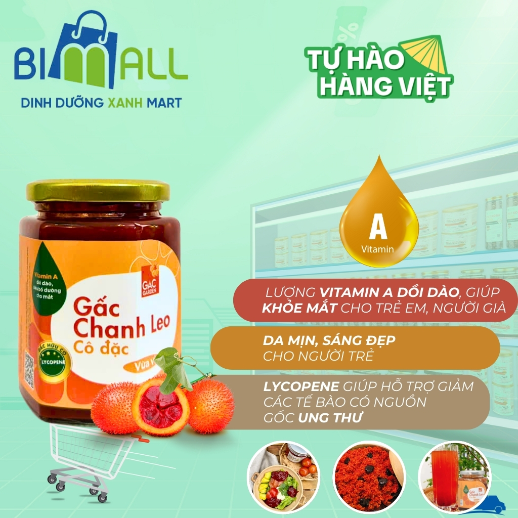 Gấc chanh leo đường phèn cô đặc BIMALL 280g