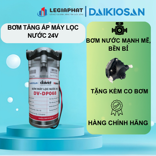 [Chính Hãng] Bơm Máy Lọc Nước 24V Đại Việt
