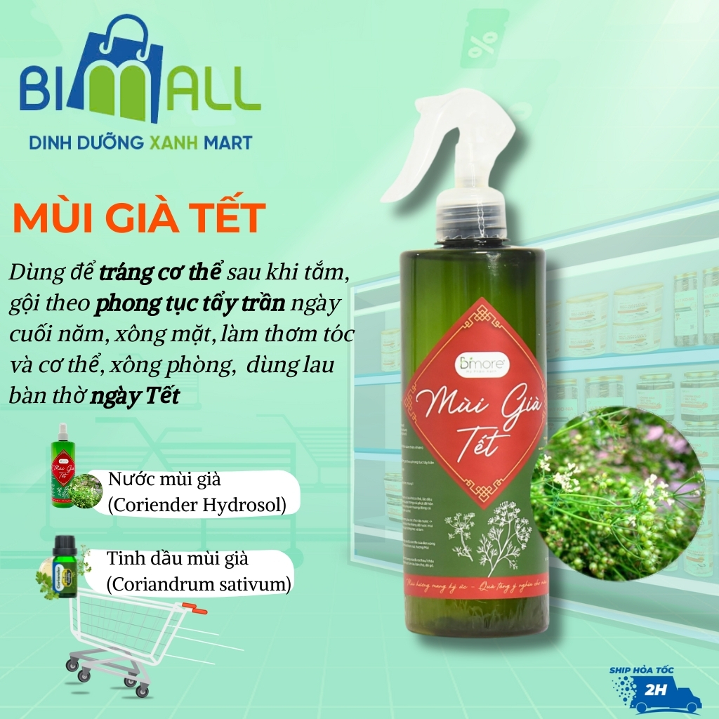 Mùi già TẾT Bimore - Mùi hương mang ký ức, tài lộc, lau bàn thờ, xông phòng, tráng cơ thể