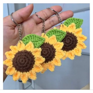 Móc Khoá Hoa Hướng Dương Nhỏ Xinh Bằng Len Handmade