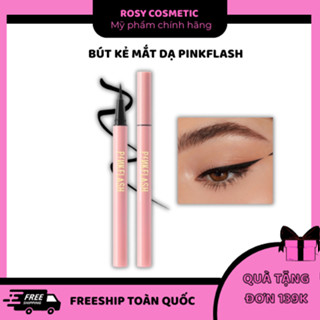BÚT KẺ MẮT DẠ PINKFLASH NHANH KHÔ CHẤT LÌ CHỐNG THẤM NƯỚC LÂU TRÔI MÀU ĐEN CƠ BẢN TRỌNG LƯỢNG 0.8G COMESTIC