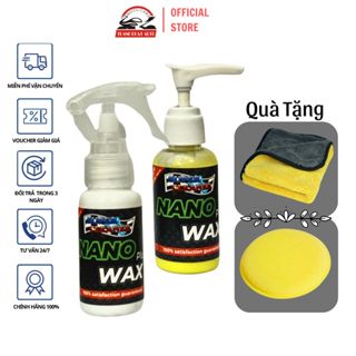 Combo dưỡng bóng và phục hồi nhựa Super Cleaner Nano Wax 50ml tặng mút và khăn