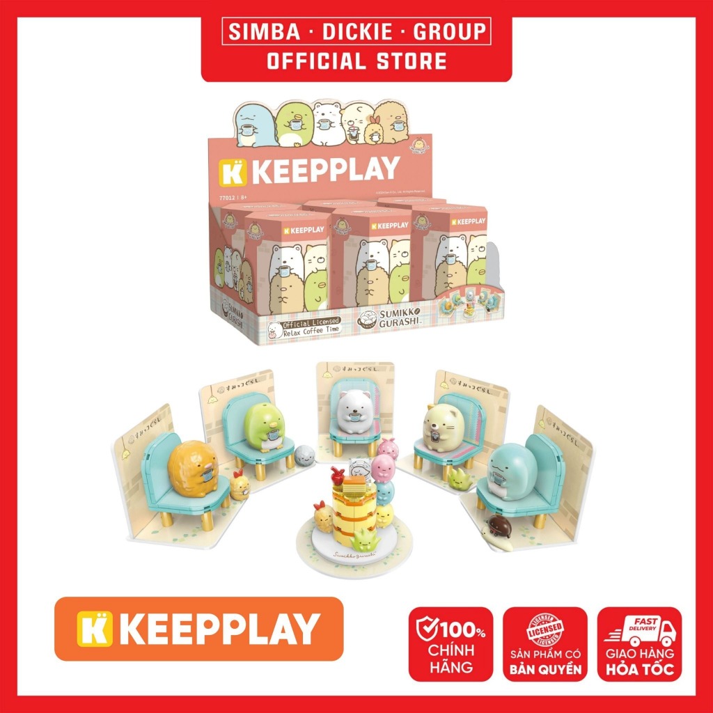 Đồ Chơi Lắp Ráp Keepplay Blindbox Sumikko Relax Coffee Time 77012 - Simba Toys Vietnam