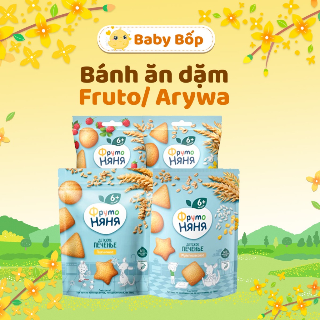 Bánh ăn dặm Fruto cho bé