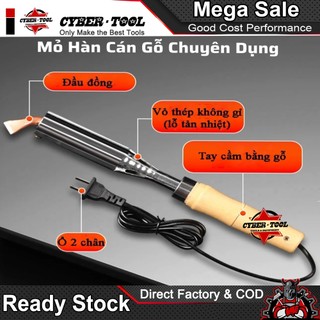 Mỏ Hàn Thiếc Cán Gỗ Chuyên Hàn Các Mỗi Hàn To Điện Áp 220V Công Suất 100W/150W/200W/300W