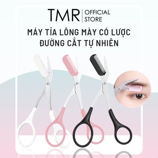 Kéo Cắt Tỉa Lông Mày TMR Thép Không Gỉ Tích Hợp Lược Chải Tiện Dụng 3 Màu Định Hình Chính Xác