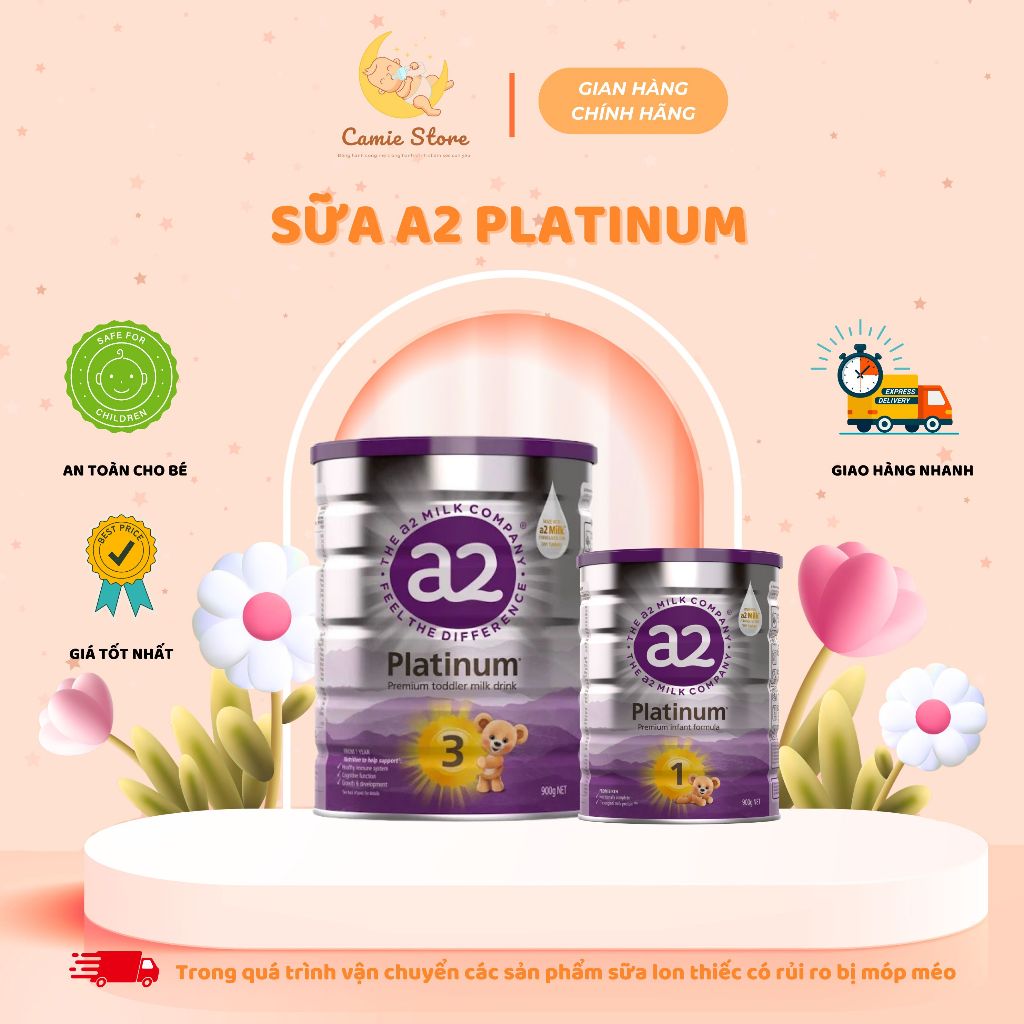 [CAMIE] Sữa Bột A2 Platinum Với Omega-3 DHA & Protein A2 - Đủ Số Nhập Khẩu Hộp 400G/900G