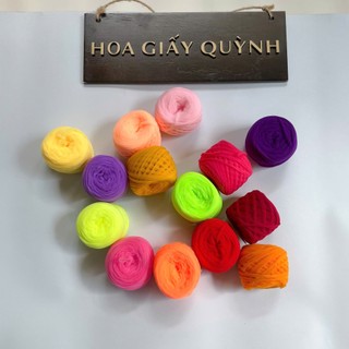 Combo 5 cuộn LEN xù (sợi bông)  nhiều màu