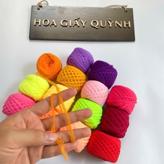 Combo 5 cuộn LEN xù (sợi bông)  nhiều màu