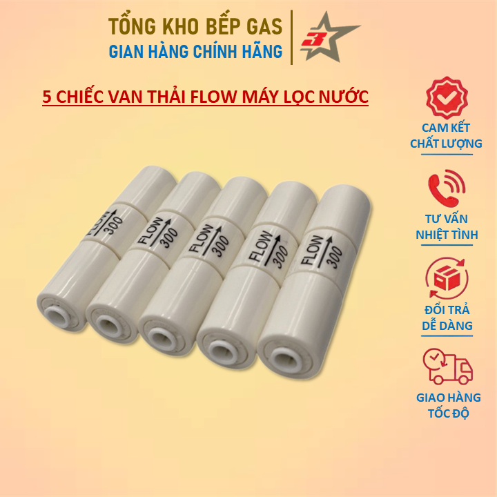 5 Chiếc Van Nước Thải Flow Máy Lọc Nước RO (Loại Nối Nhanh)
