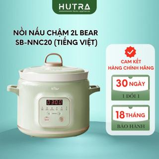 Nồi Nấu Chậm Trực Tiếp BEAR 2L Đa Năng, Nồi Hầm Kho Cá Kho Thịt, Nồi Nấu Cháo Chậm B-SB-NNC20