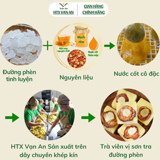 Trà Sơn Tra Đường Phèn Mật Ong Thảo Mộc Vạn An Hỗ Trợ Tim Và Mạch Máu Huyết Áp Cao Giảm Tích Mỡ