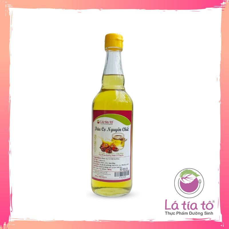 DẦU CỌ 500ML ÉP THỦ CÔNG DÙNG NẤU ĂN LÀM ĐẸP - LÁ TÍA TÔ