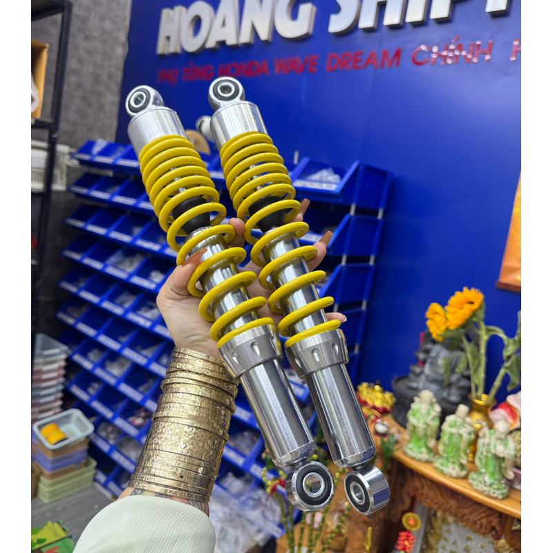 phuộc nice thái linh kiện 1.1 chân xước gắn chén CNC giọt nước