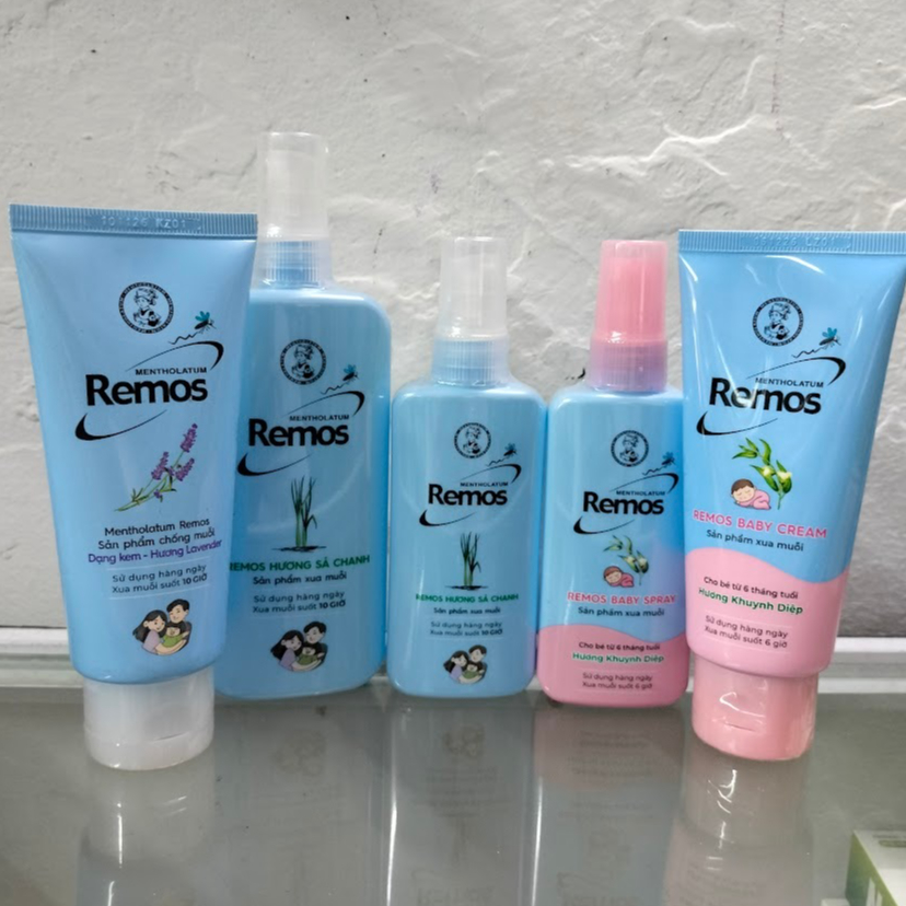 [đủ mẫu] Remos Kem Chống Muỗi và Xịt Đuổi Muỗi Rohto Metholatum Remos (Hương Lavender, Sả Chanh, Cam)