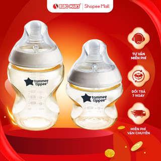 Bình Sữa Tommee Tippee PPSU Cao Cấp Núm ti Silicone Siêu Mềm Chống Sặc Hiệu Quả 150ml 260ml - Bibomart