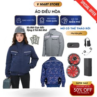  Áo điều hòa Nhật Bản  pin 25V siêu trâu 98.000mah sử dụng liên tục 20-40h quạt kép 9 cánh mạnh mẽ 