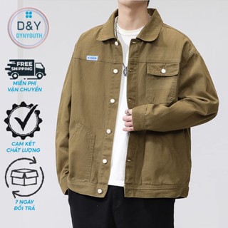 Áo khoác boy phố nam form rộng kaki cao cấp DYNYOUTH đi phượt, chống nắng phong cách hàn quốc