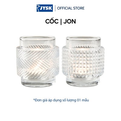 Cốc nến | JYSK ARN | thủy tinh | màu trong suốt | Ø7xC8cm