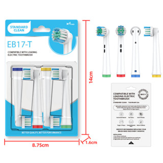 Set Bộ 4 Đầu Bàn Chải Đánh Răng Điện Cho Máy Oral B Braun
