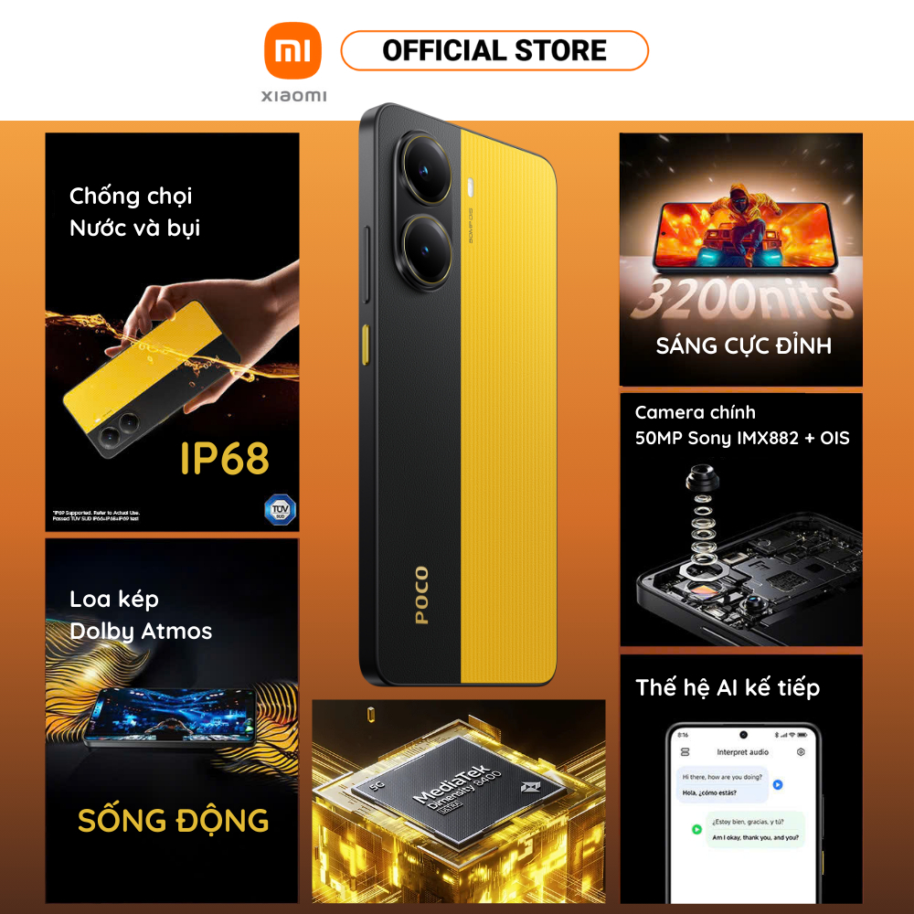 [Livestream] [VOUCHER 500K] Điện thoại POCO X7 Pro 5G (8+256GB | 12+256GB) | Màn 6.67" 120Hz AMOLED | D8400-Ultra | BigBuy360 - bigbuy360.vn