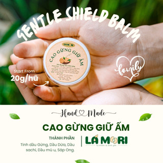  hũ 10G Cao Gừng giữ ấm từ gừng sáp ong chống cảm dùng sau khi tắm an toàn cho bé sơ sinh - Lá mori 