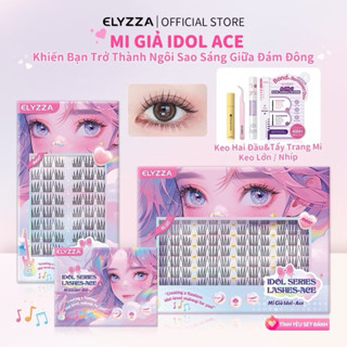 MI GIẢ IDOL ACE ELYZZA Lông Mi Giả Tự Nhiên, 10-12mm Mi Giả Tách Sợi, Mi Cụm Mềm Mại Và Dễ Sử Dụng, Mi Chùm 3 Cụm