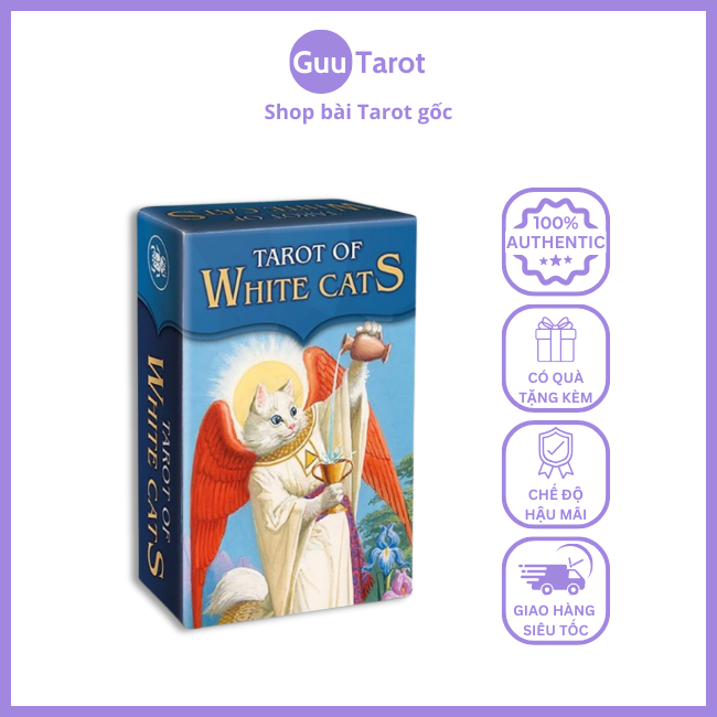 Bộ Bài Tarot of White Cats - Mini Edition (Guu Tarot Shop)
