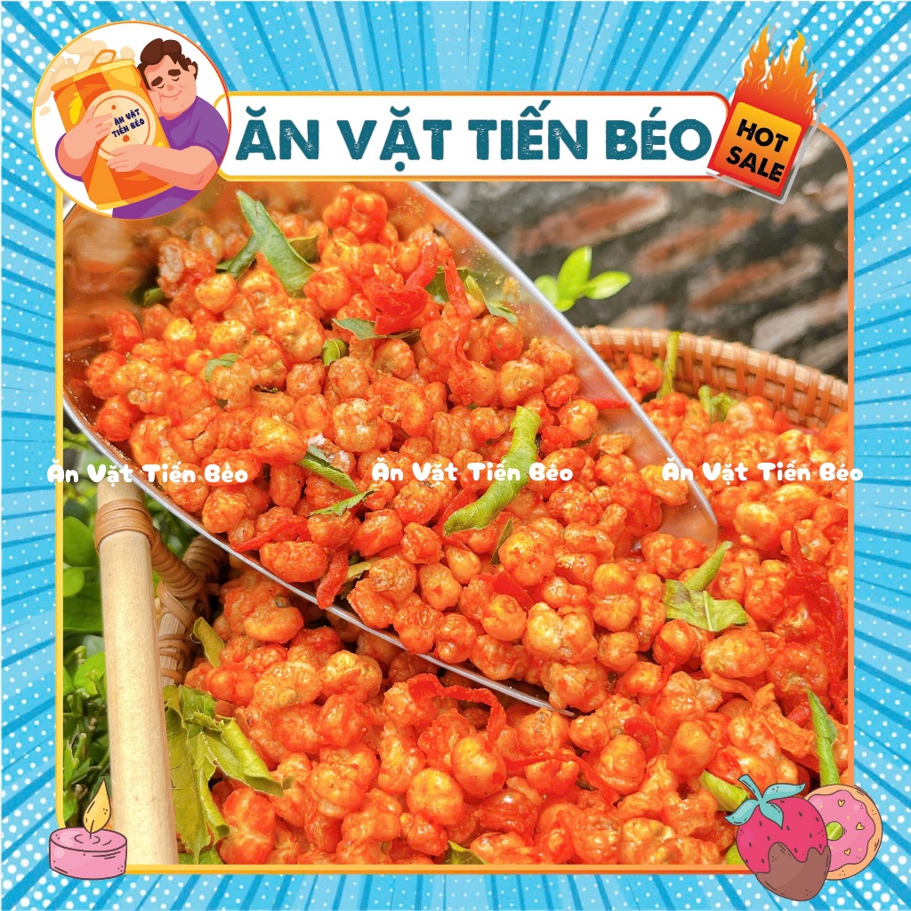 Ngô Cay Khô Bò Lá Chanh, Snack Bắp Sấy Khô Bò, Thịt Bò Khô Bắp Chiên Giòn, đồ ăn vặt