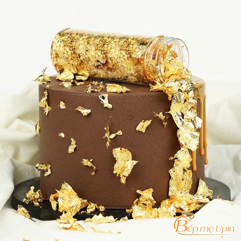 Lá dát vàng làm bánh kem bánh rau câu ( 2g ) ăn được