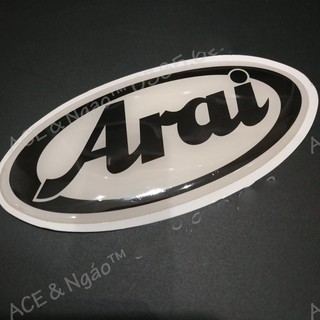 Tem dán xe PVC dẻo 3D 46 Berik Arai Warning