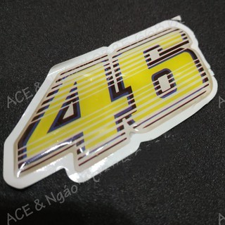 Tem dán xe PVC dẻo 3D 46 Berik Arai Warning